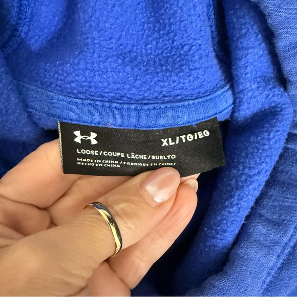 Under Armour blue hoodie sweatshirt size XL - Picture 7 of 9